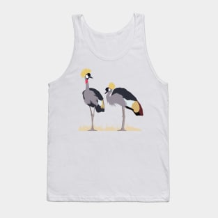 Grey Crowned Cranes Tank Top